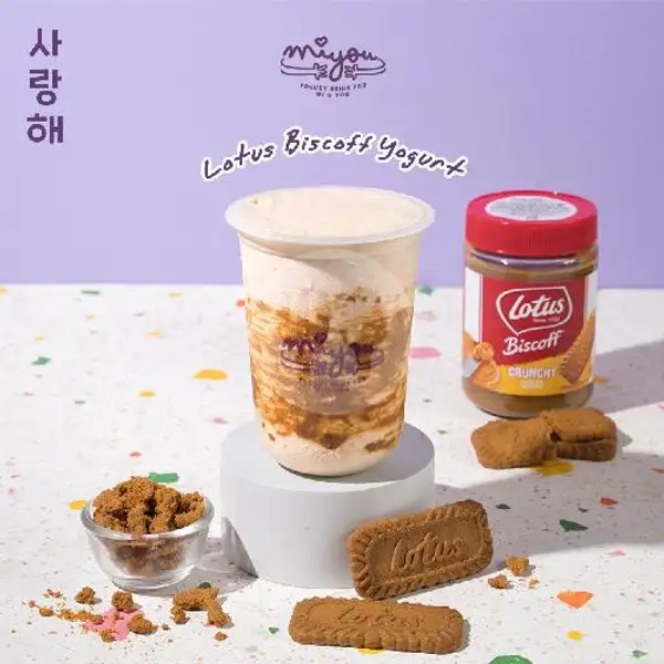 Lotus Biscoff Yogurt | Miyou Rice Yogurt Drink, Trans Studio Mall Makassar - TSM