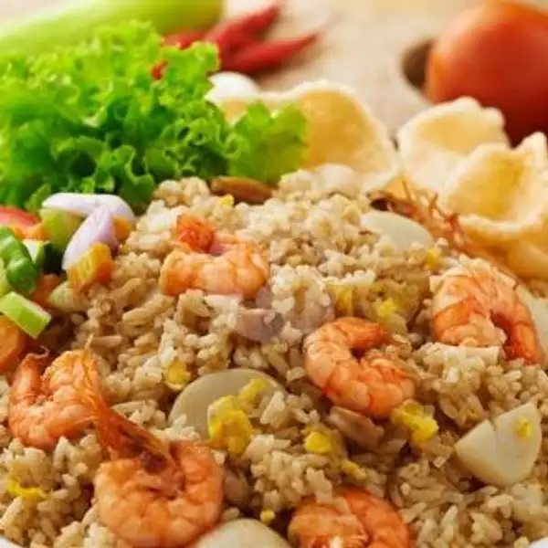 Nasi Goreng Seafood Udang Biasa | Nasi Goreng Kampung BANG DIN & Mie Aceh Rex Peunayong, Sri Ratu