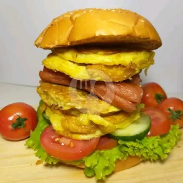 Burger Egg Sosis | Subag, Dr Moh Hatta
