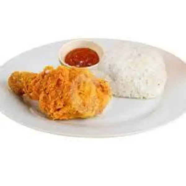 Paket Chiken02 Paha + Nasi + Es The / Hangat | Ayam Geprek R3 Unnes, Sekaran