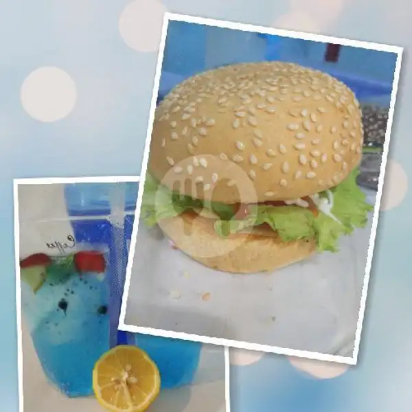 Single 21( Daging Sapi 50 gr ) | Kedai Kopi Blue (Kopi Original, Burger, Kebab), Malang