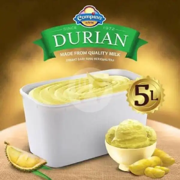 Ice Cream Campina Durian 5L | Nayra Ice Cream