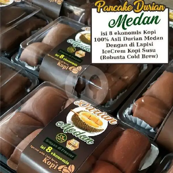 Pancake Durian Rasa Kopi | Moms Ike Frozen Food