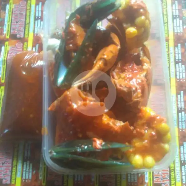 Kepiting Asoka Cewek Telur BS 1 Porsi Isi 2 Pcs Kepiting + Udang, Jagung Manis | Kepiting Sambalado, Kenjeran