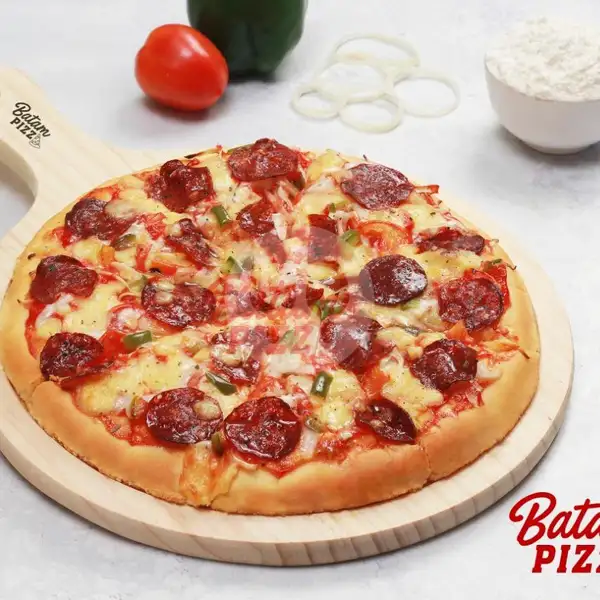 Pepperoni Pizza Premium Large 30 cm | Burger Ramly / Batam Burger, Bengkong Cahaya Garden