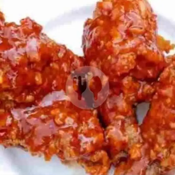 Ayam Drakor Saus Fire Fire/potong | Roti Bankar Bandung dan Ayam Drakor Griya Rindang Alam