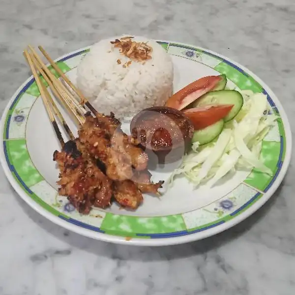 Pork Satay + Steamed Rice | Warung Sate Bali, Ubud