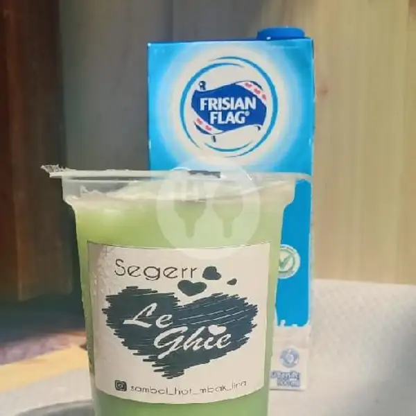 Matcha Milk free boba | Warung Sambal Hot Mbk Lina, Benowo