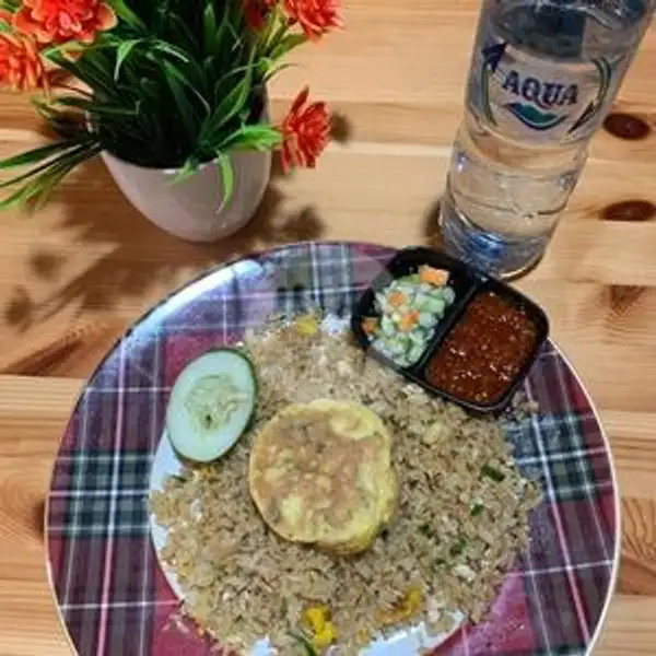 Nasi Goreng Seafood + Aqua | Warung Bangka Jaya, Denpasar