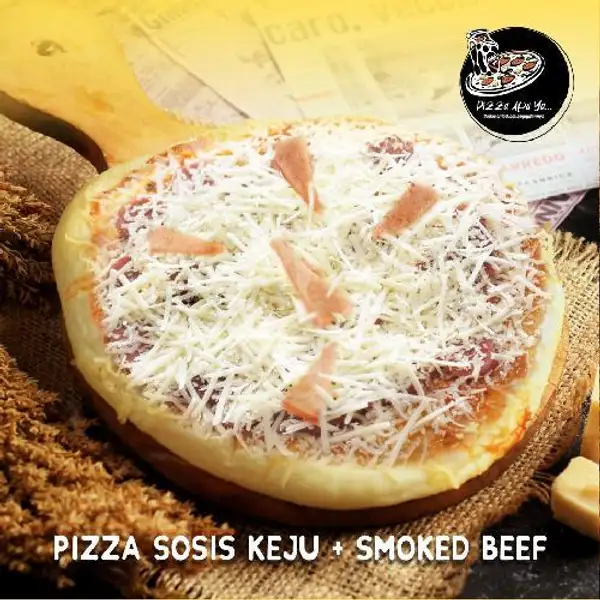 Pizza Sosis Keju + Smokebeef | Pizza Apaya, Pahlawan