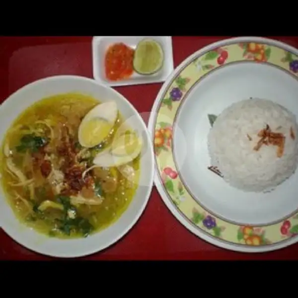 Soto Ayam + Nasi | Soto dan Sate Mas Aloy, Trunojoyo