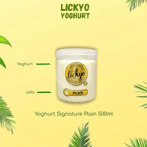 Yoghurt Plain Signature 500ml | LickYo Creamy Yoghurt, Reog