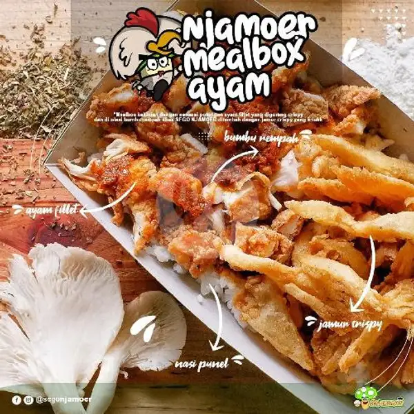 Njamoer Mealbox Ayam + Air Mineral | Sego Njamoer, BG Junctionn