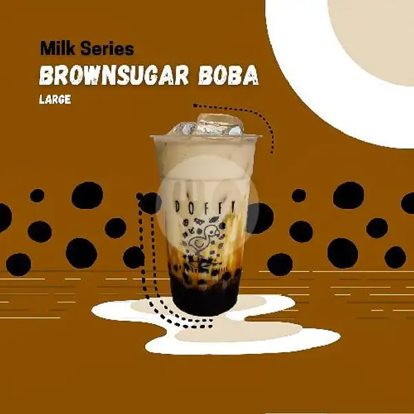 Brown Sugar Boba (Large) | Doffy (Milk Boba & Coffee) Di Samping Angkringan Mas Tumin M. Yamin Samarinda