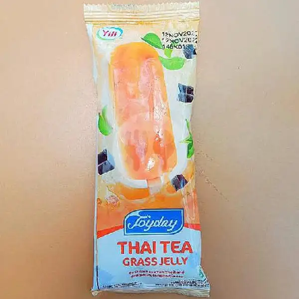 Thai Tea Grass Jelly | Ice Cream AICE & Glico Wings, H Hasan