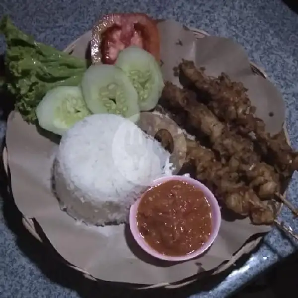 Sate Kulit + Nasi | Pondok Ayam Bakar tik Tik Duri Kepa, Green Ville
