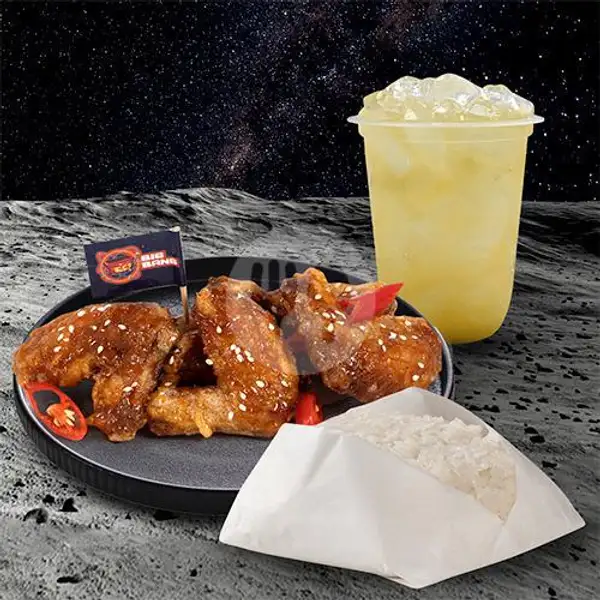 5pcs Korean Chicken Wings Complete Set | Moon Chicken by Hangry, Dipati Ukur