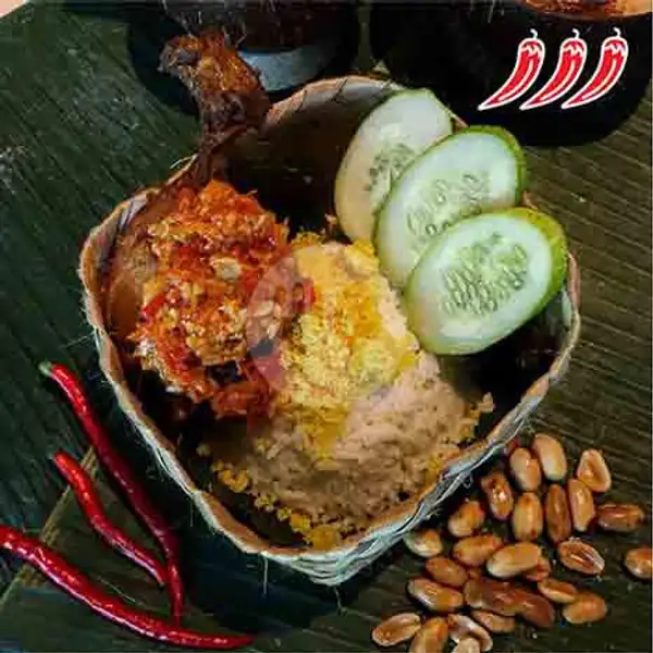 Nasi Ayam Goreng Sambal Korek | Nasi Ayam Ambyar, Mulyorejo