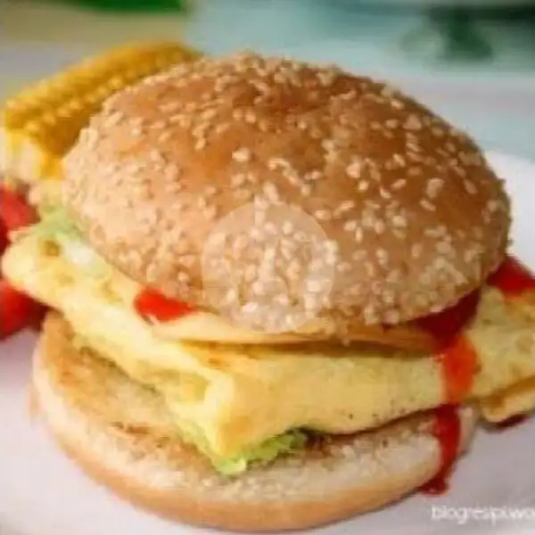 Burger Egg, Sosis Dan Kentang Goreng | Sosis & Kentang, Sapujagad