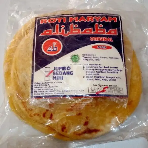 Roti Maryam Alibaba Medium | Happy Frozen Food and Cafe, Sukun