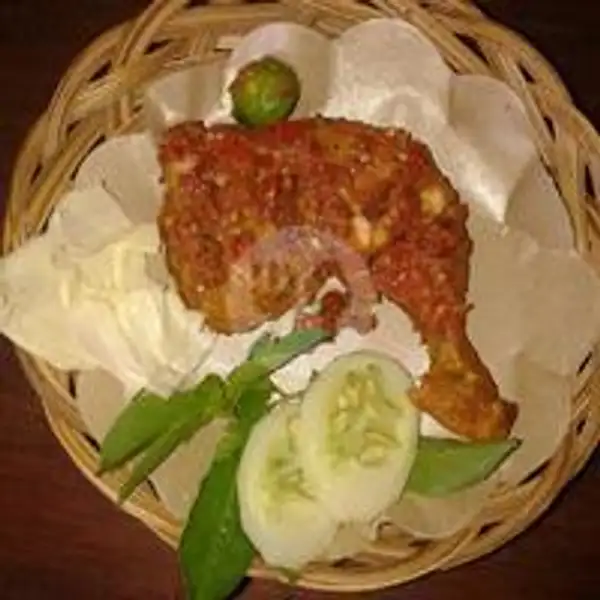 Ayam Geprek Level 2 (Cabai 6-10) | Warung Ibu Sri Bebek Goreng Khas Surabaya, Nusa Kambangan