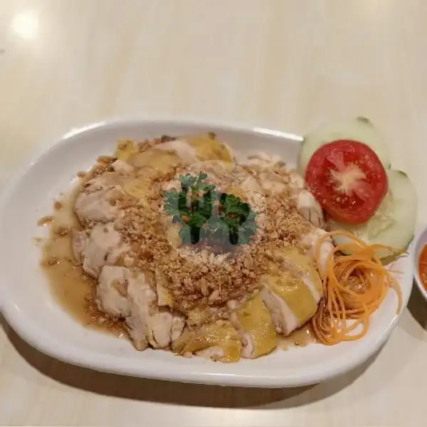 Singgapore Hainan Chicken Garlic(reguler) | Red Bowl Asian Cuisine, Malang City Point