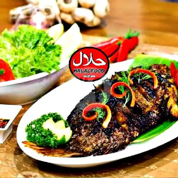 Ikan Mujair Bakar + Nasi | HalalFood Juara Ikan Bakar, Renon