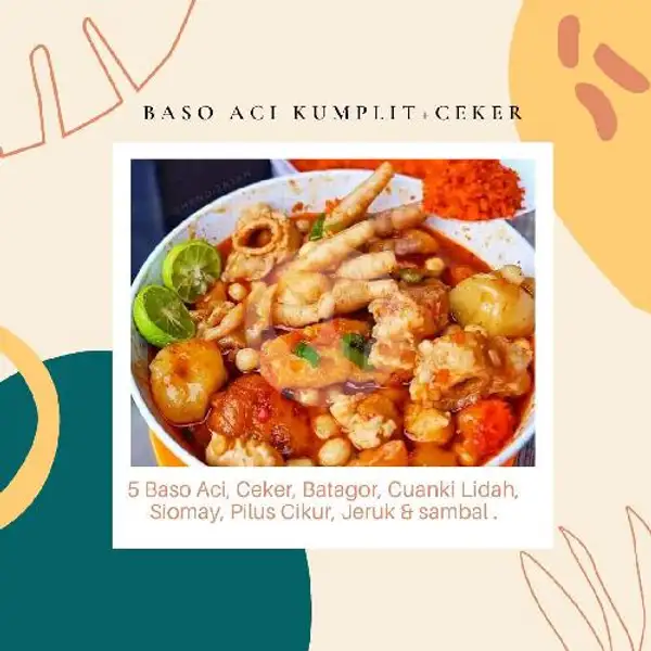 Baso Aci Kumplit + Ceker | Kwetiaw Jamrud, Lumpia Basah & Bubble Tea, Cimahi