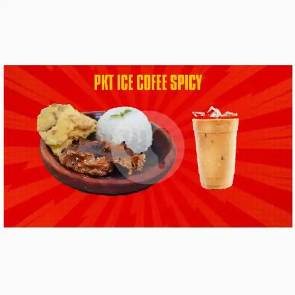 Paket Ice Coffee Hot Spicy | Ayam Geprek Crispy Bakar Abyan, Murni 1