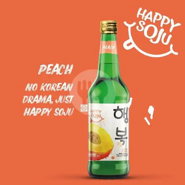 Happy Soju Peach 360ml | Buka Botol Green Lake