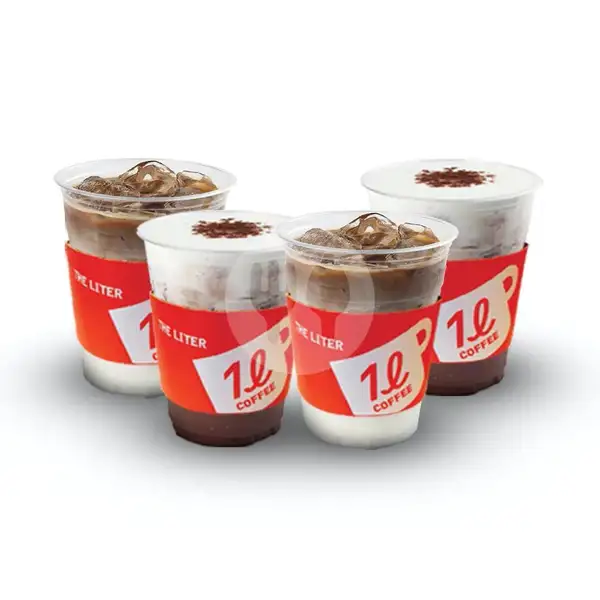 2 Brown Sugar Coffee Latte Ice Tall + 2 Choco Latte Ice Tall | The Liter, Summarecon Bekasi