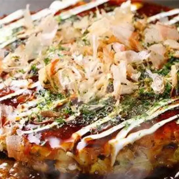 Okonomiyakj Isian Mix Cumi,Keju,Sosis | TAKOYAKI MERTUA