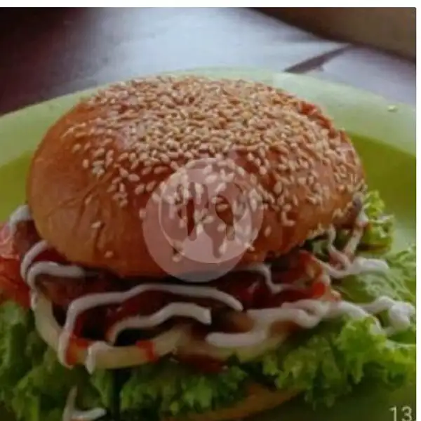 Burger Telor Abon Keju | Roti Bakar Bandung Indatu, Aceh