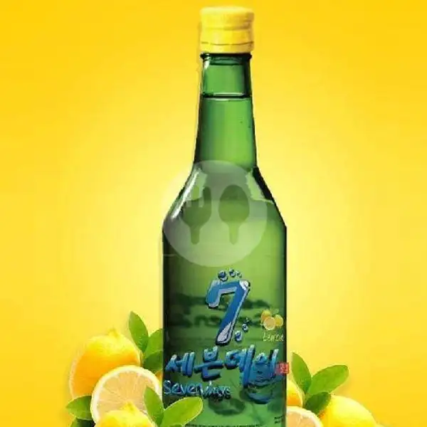 Soju Seven Days Lemon + Free Kacang Kulit Garuda | Arnes Beer Snack Anggur & Soju