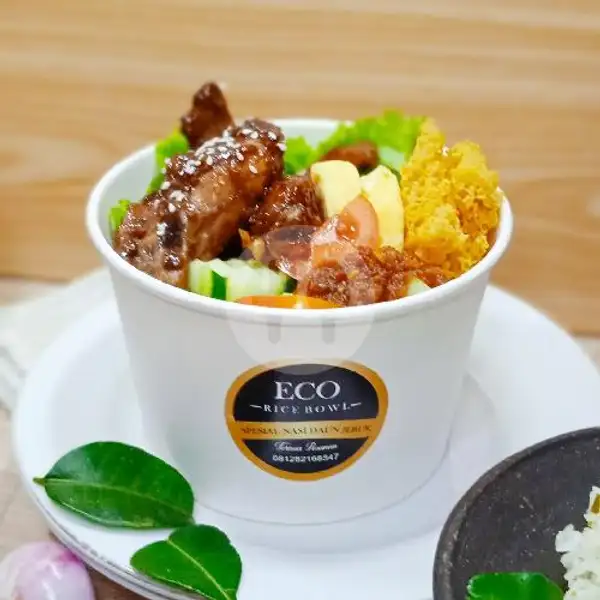 ( 800ml ) Rice Bowl ,Ayam Madu | Eco Rice Bowl, Tukad Melangit