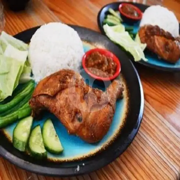 Ayam Penyet  + Nasi Putih | Ayam Penyet Selera Baru (ANEN) Sp. Surabaya, T Chik Ditiro