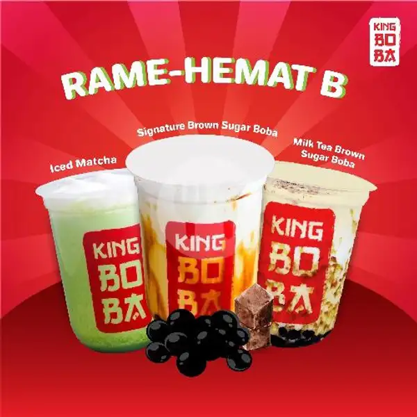 Paket Rame-Hemat B | King Boba, Dr Cipto Mangunkusomo
