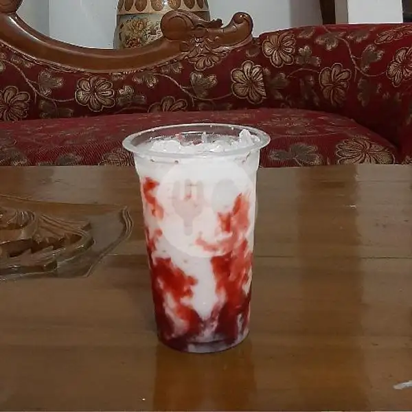 Es Stawberry Milk + Boba ( R ) | Jona Minuman