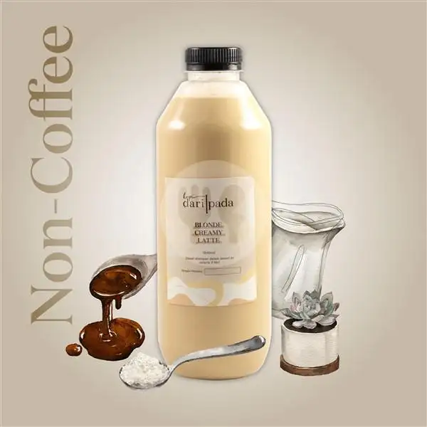 Blonde Creamy Latte 1 Liter (Non-Kopi) | Kopi Dari Pada by Hangry, Karawaci