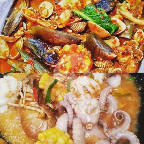 Kerang Mawut+Gurita Mix | Seafood Eka Putri, Bumi Kencana