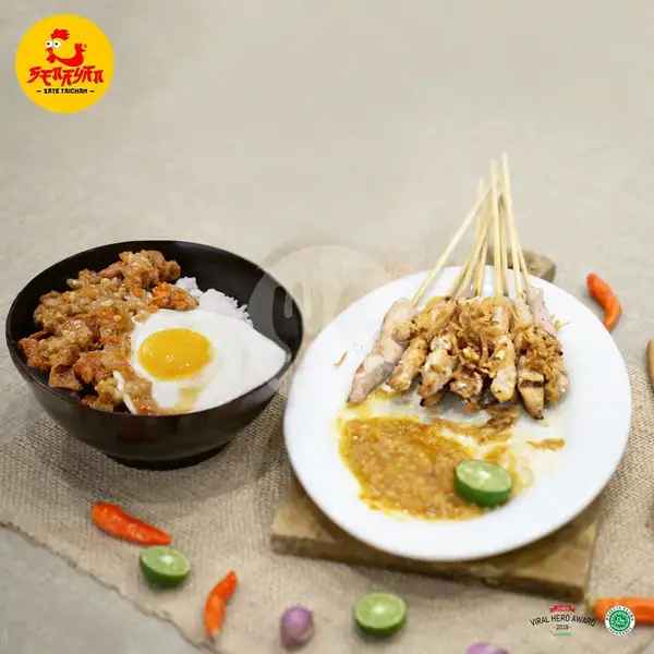 Paket Sate Taichan Daging + Rice Box Kulit | Sate Taichan Senayan, Kolonel Sugiyono