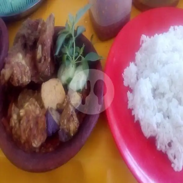 Nasi Ayam Mangap T3 Sambel Bawang Spr Pedas | Anugrah Penyetan Sambel Uleg, Karang Menjangan