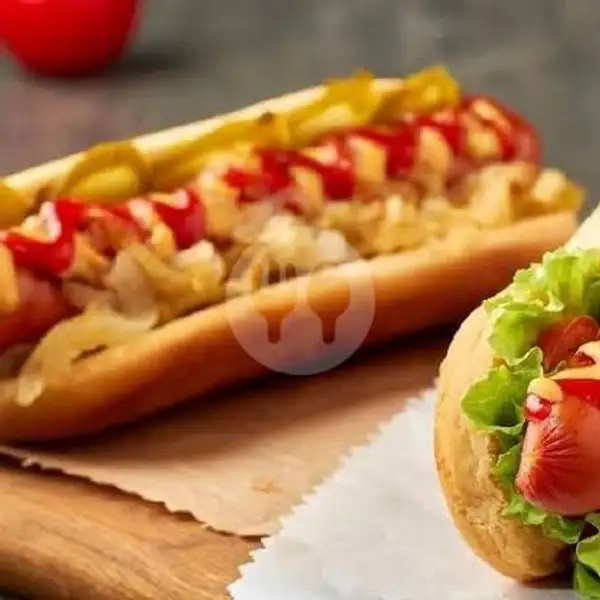 Hot Dog Chruncy (Roti+Nugget) | Kebab Adira, Gayungan