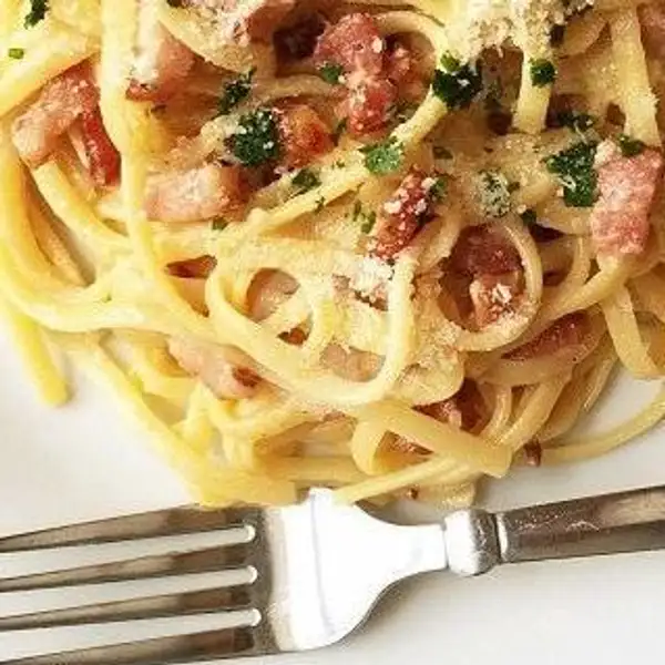 Spaghetti Carbonara Bacon | Oregano Kitchen, Canggu
