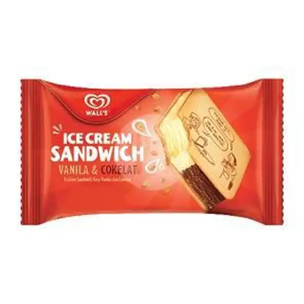 2 Walls Ic Sandwich Choc&Van | Ice Cream Walls - Kiaracondong (Es Krim)