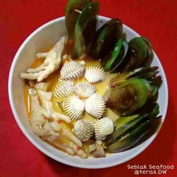 Seblak Kerang Dara Ceker Kerang Ijo | Seafood Gabrugan 77, Kp. Kebaharan