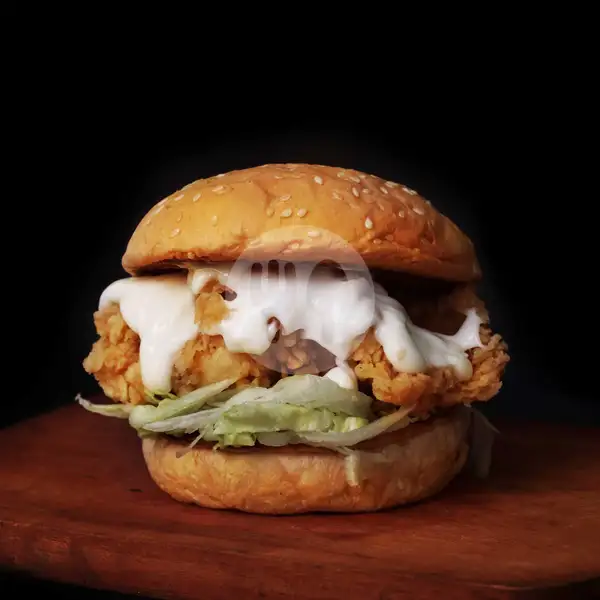 The O.G. Chicken Burger | Burger Bros, Mulyorejo