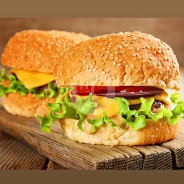 Burger Sapi+Telur | KEBAB BRENGOS