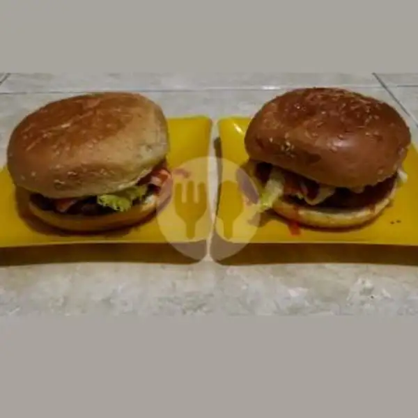 Chicken Ft Beef Burger | Kedai Om Sanz, Tegal Kangkung 13