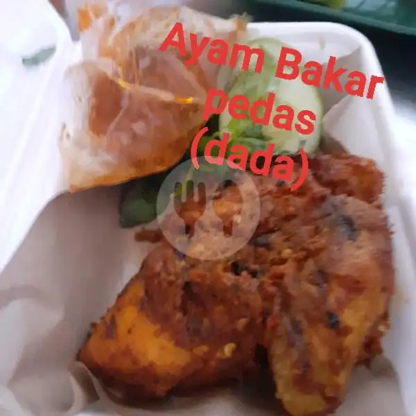Ayam Bakar Pedas (Dada) + Nasi | Special Cabe Ijo Dadakan Kintan, Sagulung